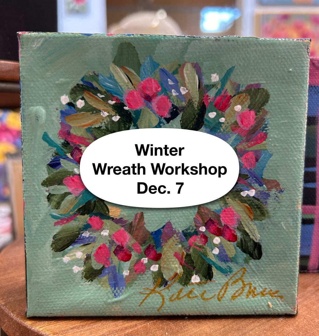 Winter Wreath Acrylic Painting Workshop