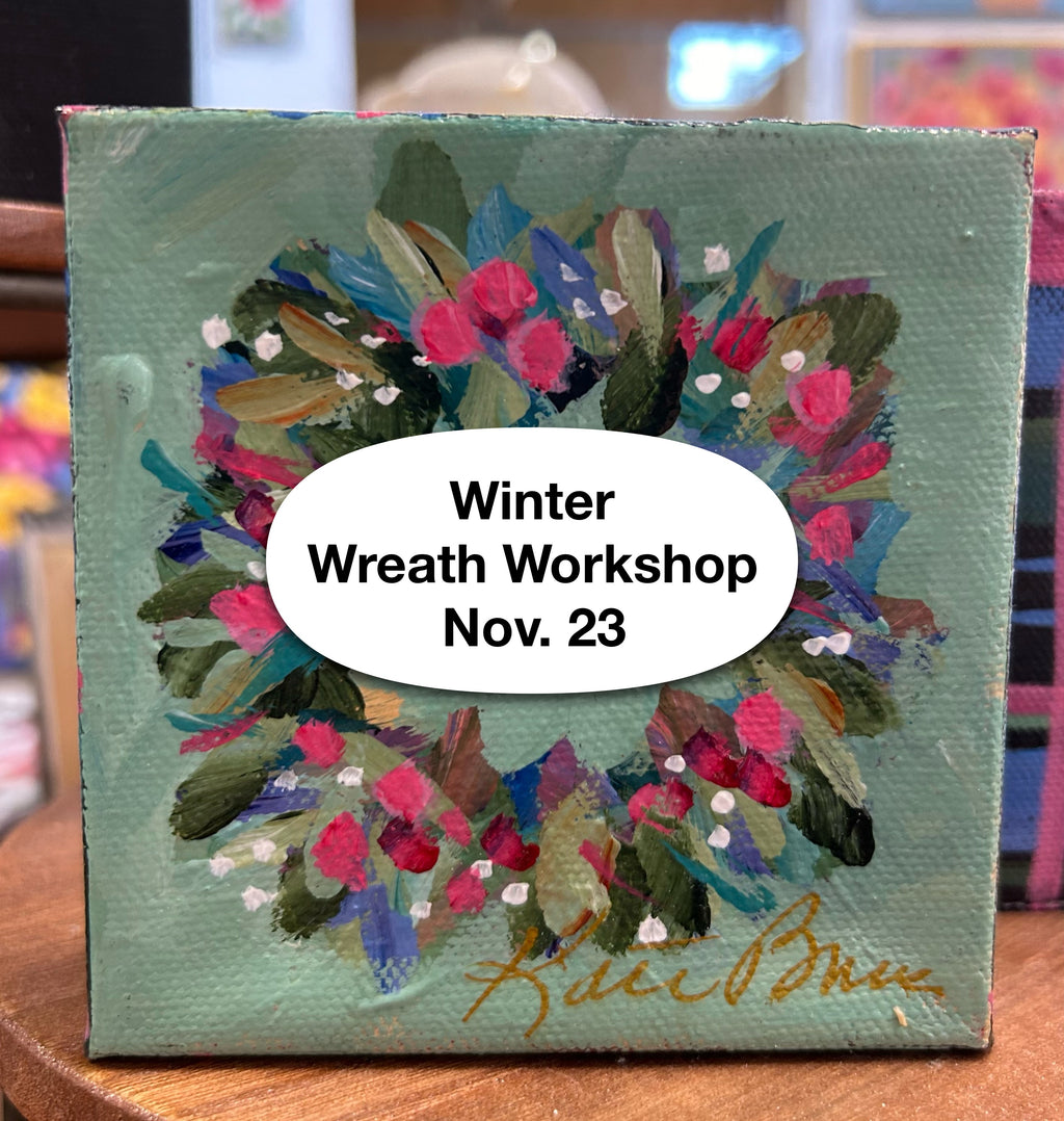 Winter Wreath Acrylic Painting Workshop